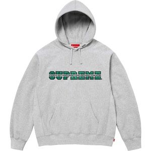 Supreme Collegiate Acronym Hoodie Sweatshirt Heather Grey Men 2XL Size FW24 NEW